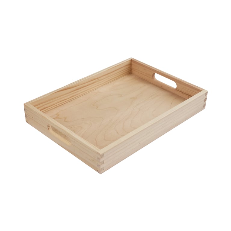 Montessori Wooden Freedom Sensory Sorting Tray Medium 25 x 35 x 5 Inches Unfinished