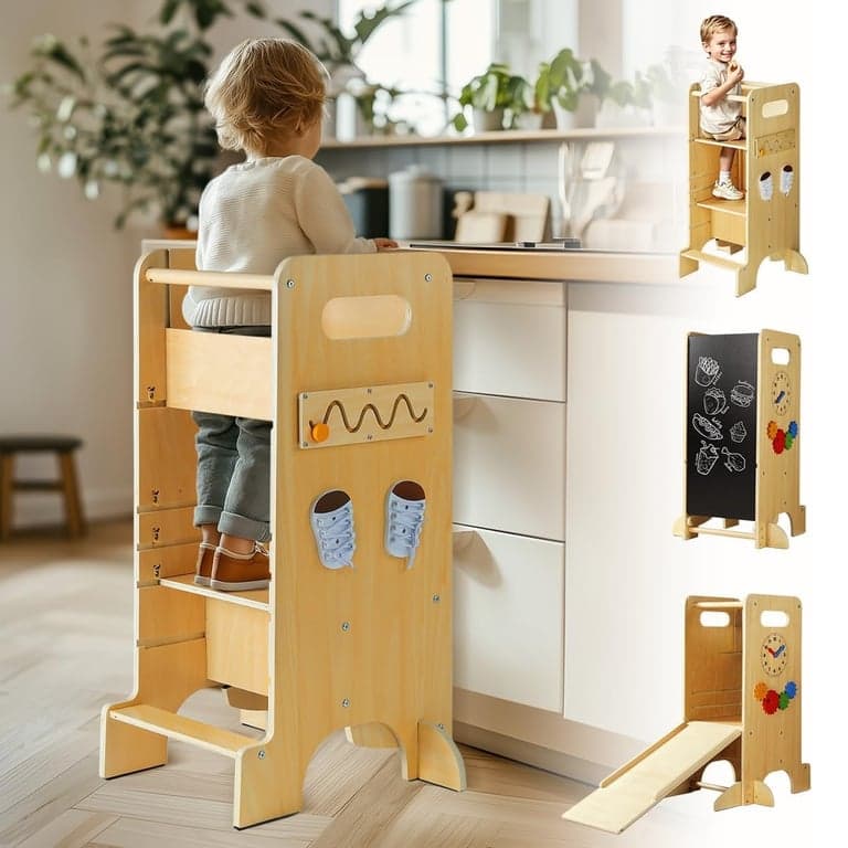 JUZBOT 4 in 1 Toddler Tower