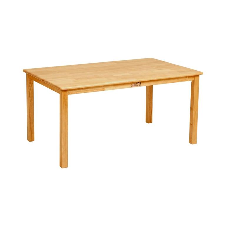 Montessori ECR4Kids 24 x 48 Inches Rectangular Hardwood Table With 22 Inches Legs Tan