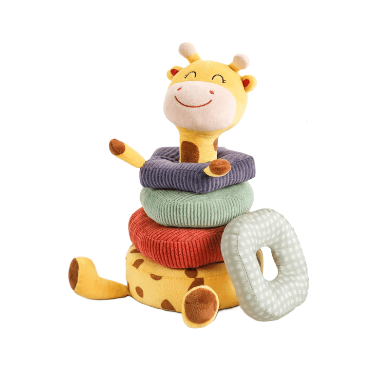 Montessori TUMAMA Plush Stacker Giraffe Rattle