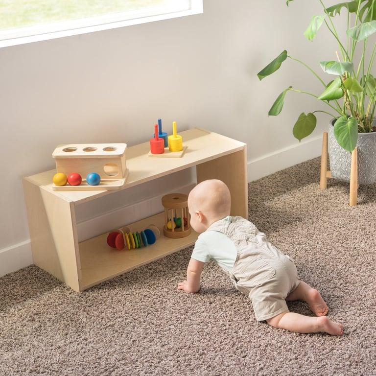 Sprout Kids Birch Montessori Infant Shelf Short Open Back