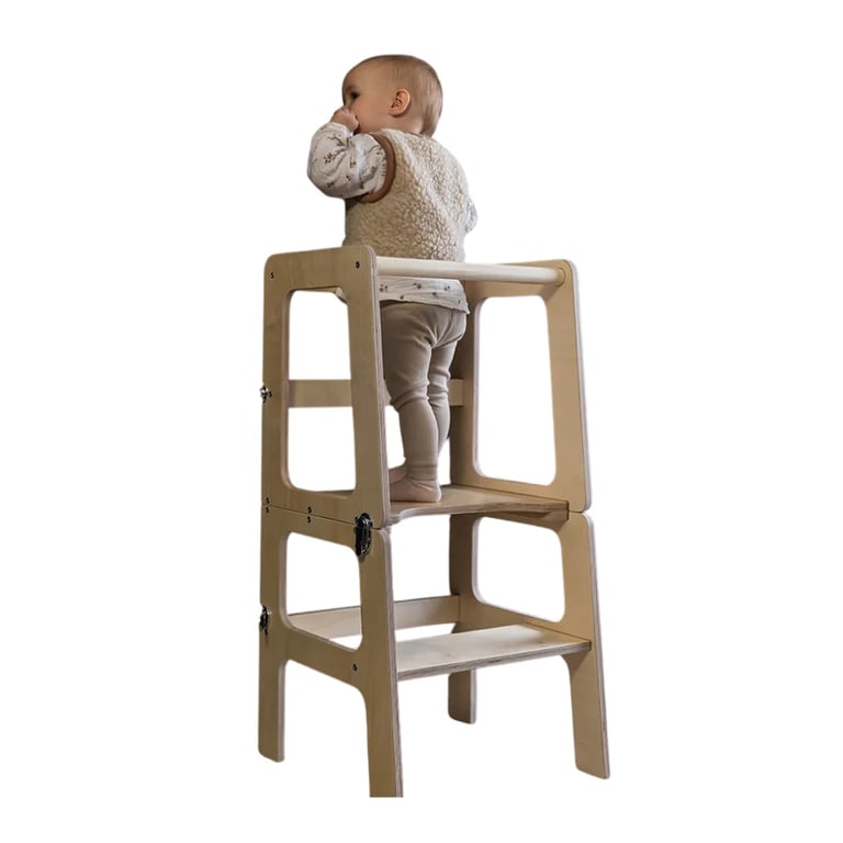 Montessori Jindl Convertible Learning Tower Natural