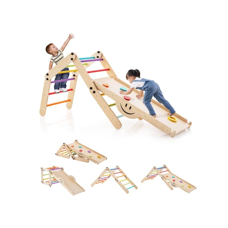 Costway Climbing Triangle and Reversible Ramp With Multiple Modes