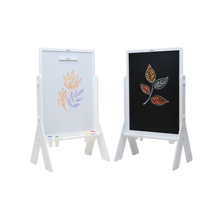 Montessori Little Partners Contempo Art Easel Soft White