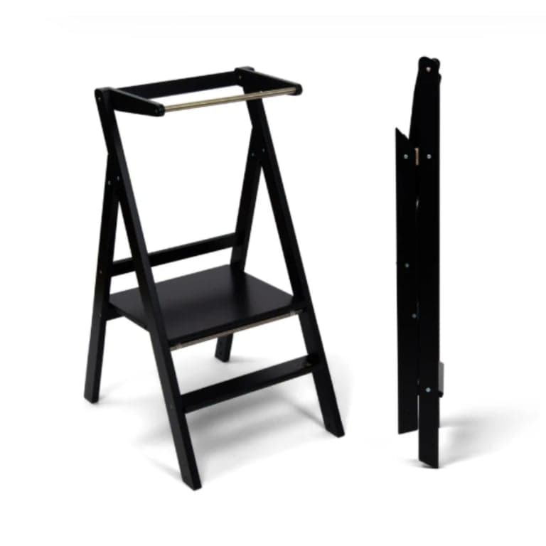 Ette Tete Step N Fold Toddler Tower Black