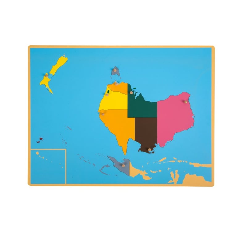 Montessori E&O Montessori Australia Puzzle Map