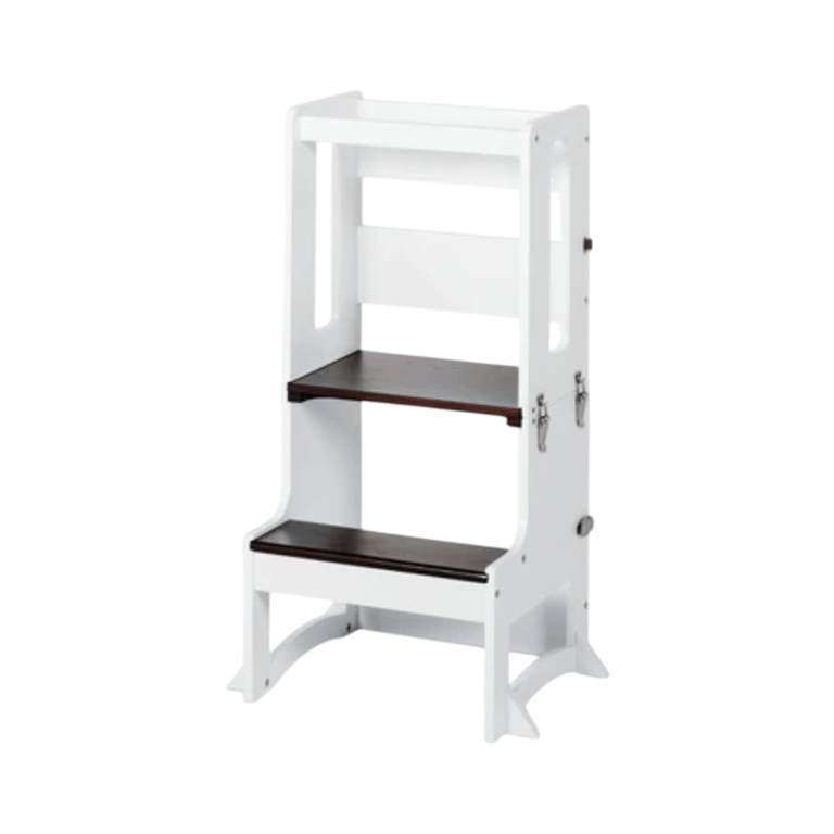 Montessori My Happy Helpers TAVOLO II Convertible Toddler Tower White Walnut