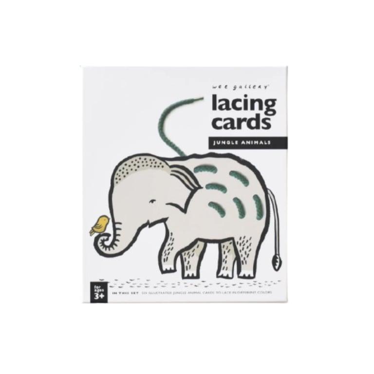 Montessori Wee Gallery Lacing Cards Jungle