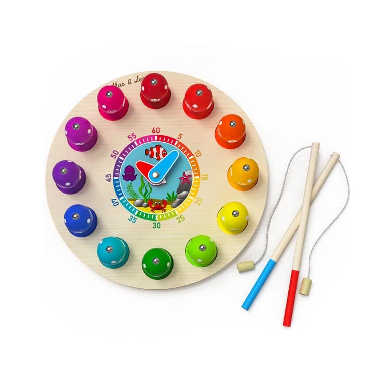 Max & Lea Clock Color Sorting Board