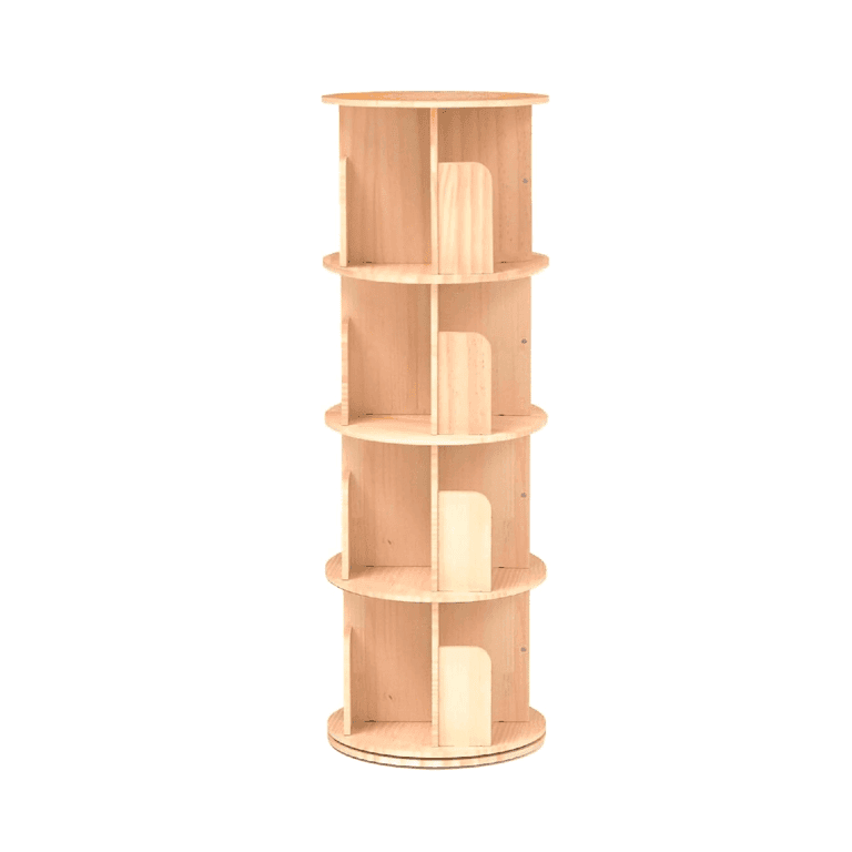 Montessori Cuguords Rotating Bookshelf 4 Tier