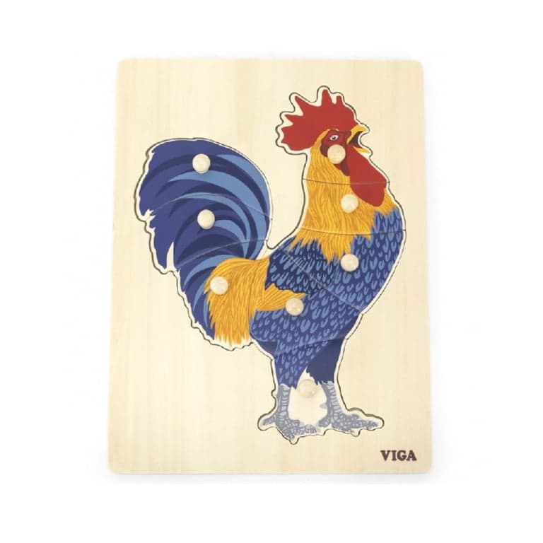 Viga Knob Rooster Puzzle