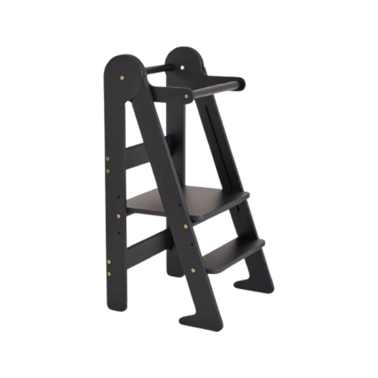 Montessori Piccalio Mini Chef Foldable Helper Tower Black