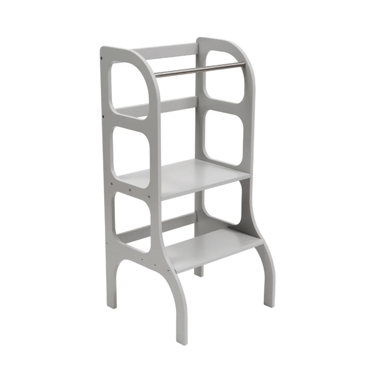 Montessori Ette Tete Step Up Learning Tower Gray