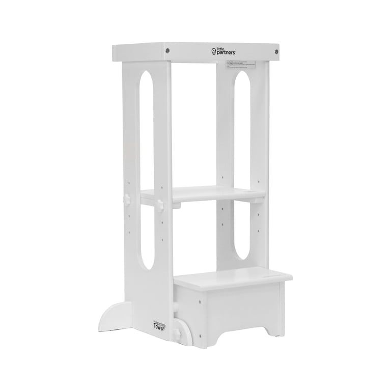 Montessori Little Partners Explore 'N Store Learning Tower Soft White