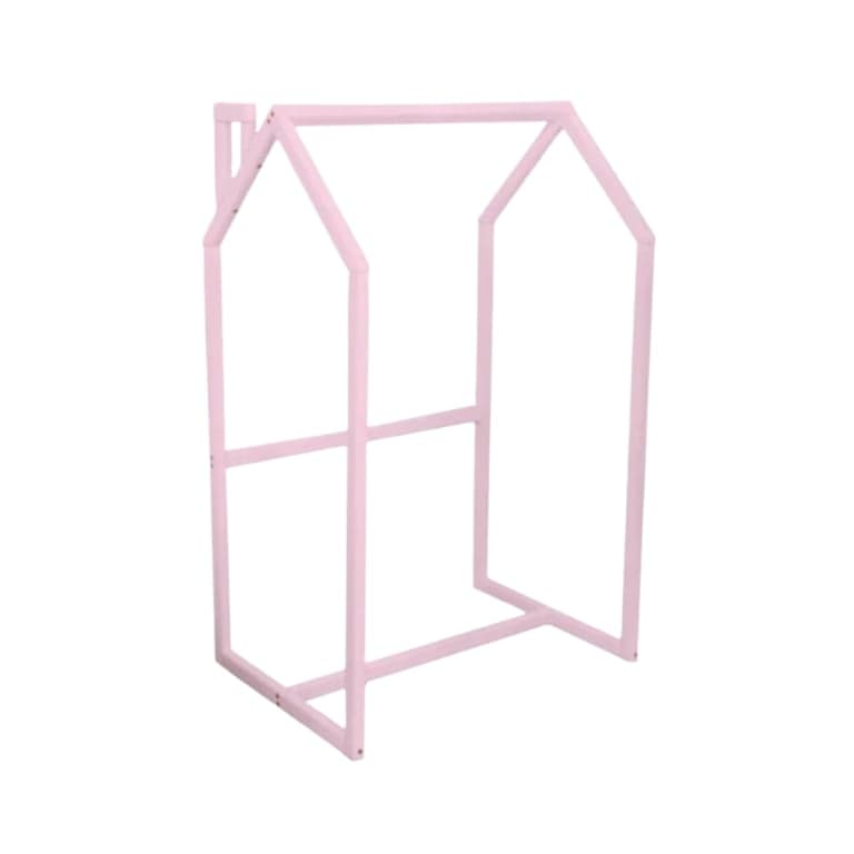 Montessori BusyWood Kids Clothing Rack Pink