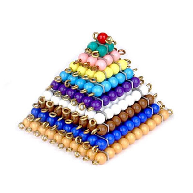 Montessori Kid Advance Montessori Colored Bead Squares