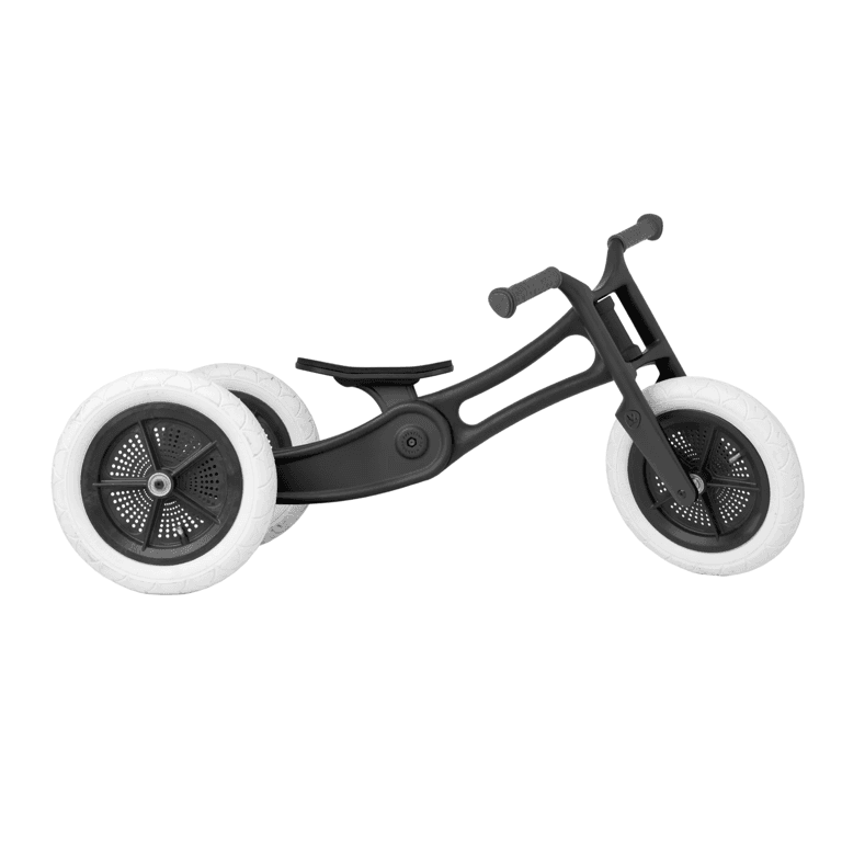 Montessori Wishbone Recycled 3-in-1 Balance Bike Black