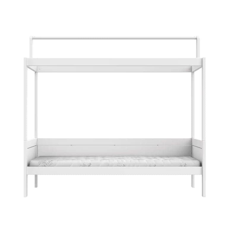 LIFETIME Kidsroom Children's Bed with Top Structure White Deluxe
