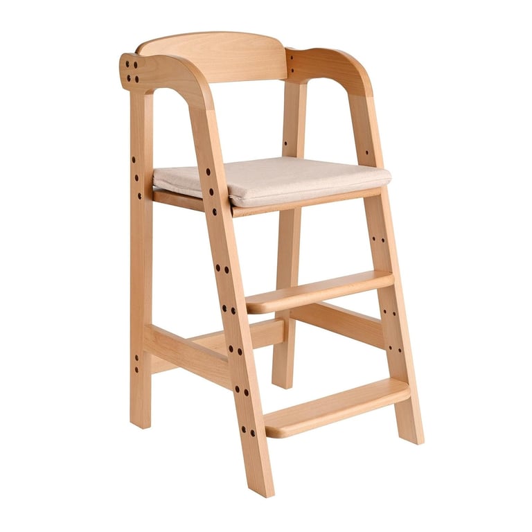 Montessori LIVINGbasics Wooden High Chair With Removable Cushion