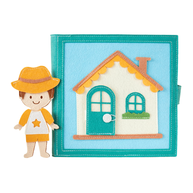 Montessori Little Cloudy Shop Little Boy House Quiet Busy Book