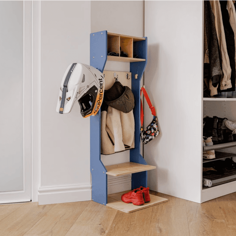 Duck Woodworks Coat Rack White