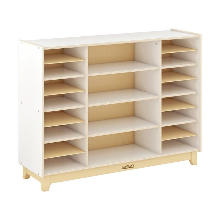 Montessori Kaplan Early Learning Sense of Place Shelving and Tote Storage