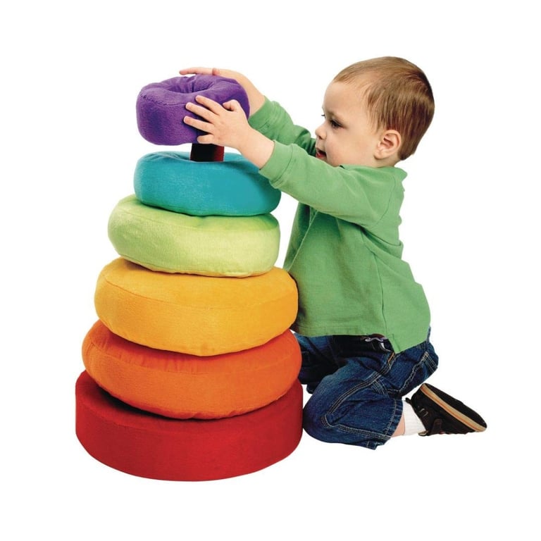 Montessori Excellerations Plush Stacker Rainbow Rings