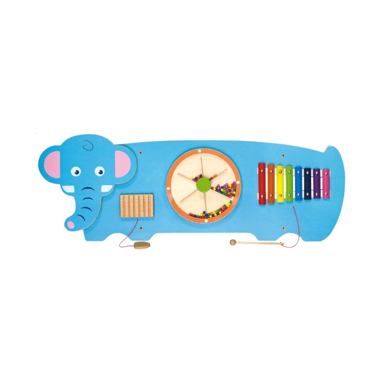 Montessori SPARK & WOW Elephant Sensory Activity Wall Busy Board