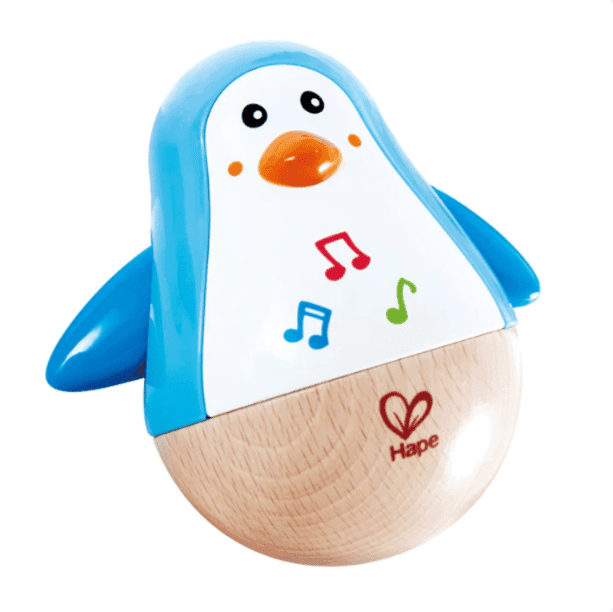 Hape Penguin Musical Wobbler Blue
