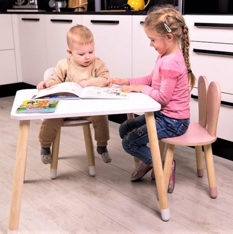 Montessori Family SCL Bunny Table and 2 Chairs Set Pink