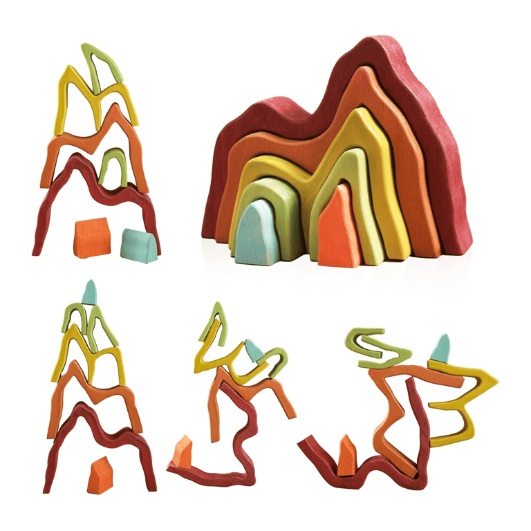 Montessori Macabaka Mountain Rainbow Arch Stacker