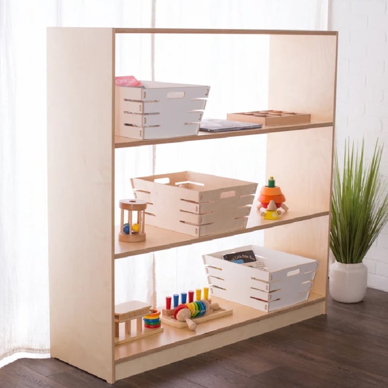 Montessori Sprout Kids Montessori School Open Back Shelving 48H 30W 11.5D