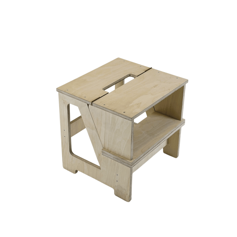 Montessori Family SCL Foldable Seat & Climbing Helper Lacquered