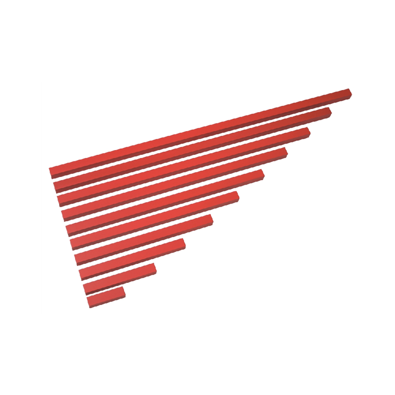 Montessori Alison's Montessori Red Rods Premium Quality