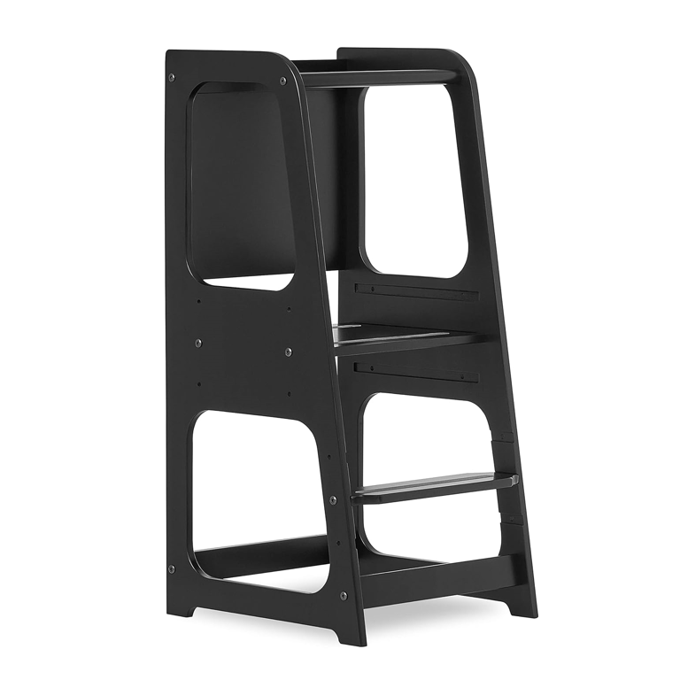 Montessori Dream On Me Explora Tower and Step Stool Black