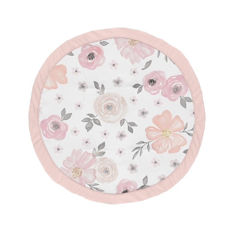 Montessori Sweet Jojo Designs Play Mat Blush Pink Flower