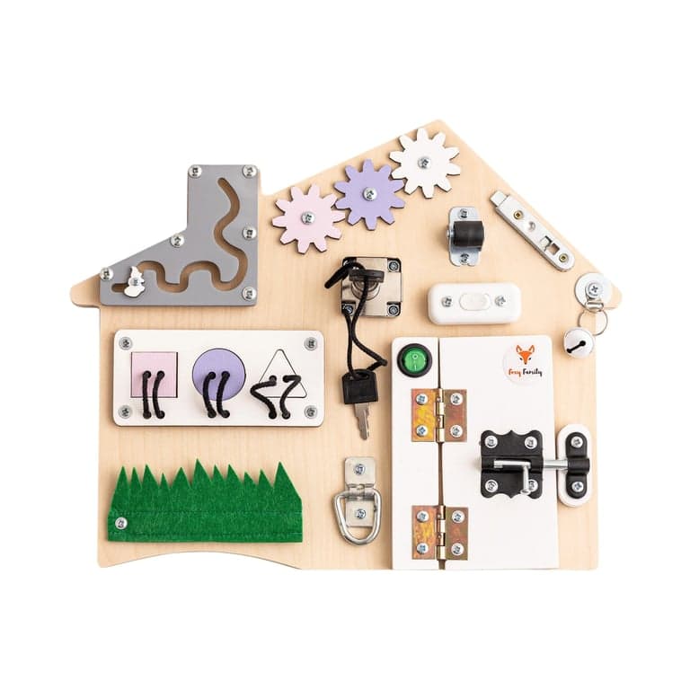 Foxy Family Mini Busy Board Pink Purple