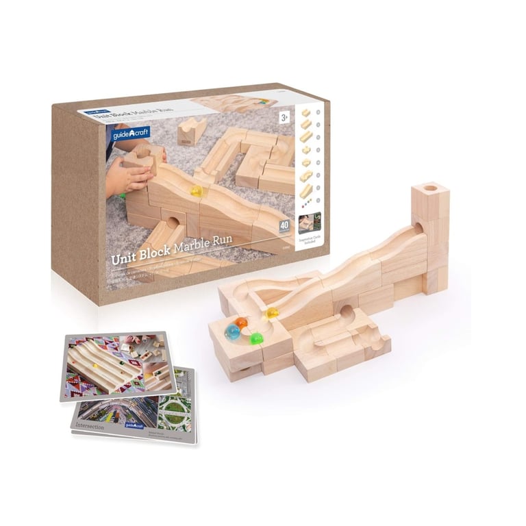 Montessori Guidecraft Unit Block Marble Run