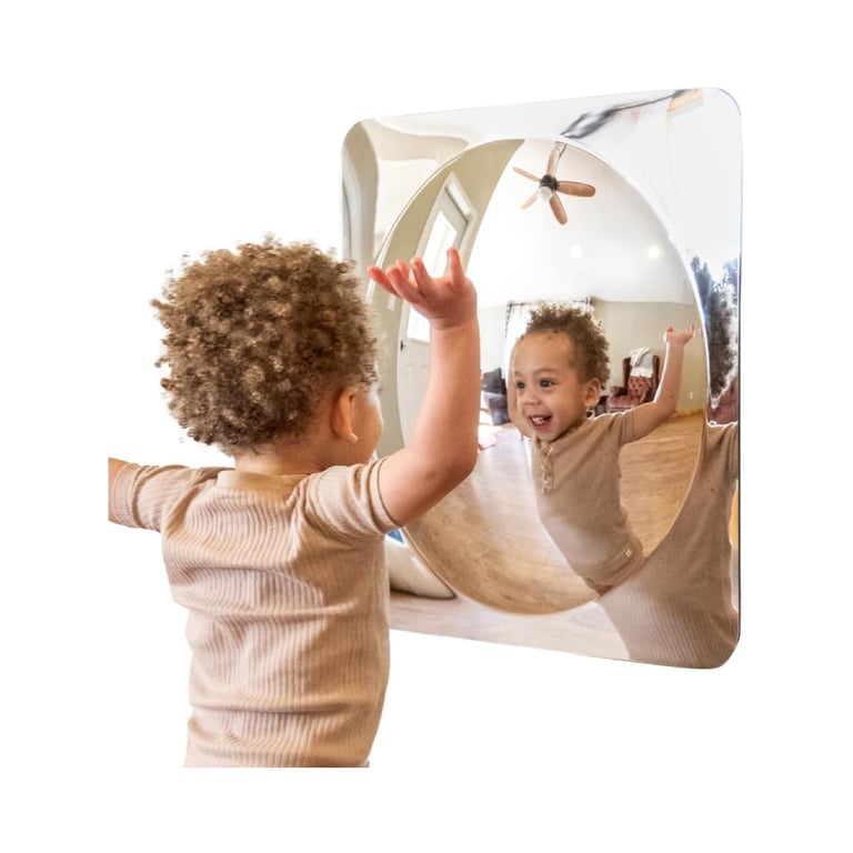 Montessori SPARK & WOW Sensory Wall Mirror Large 1 Bubble