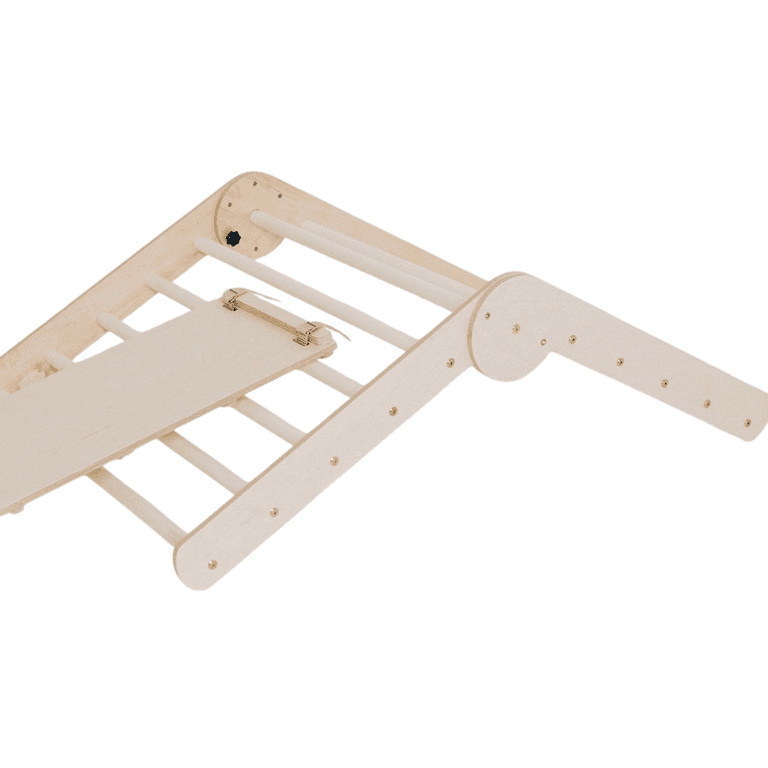 Montessori Jindl Adjustable Climbing Triangle With Ramp Natural
