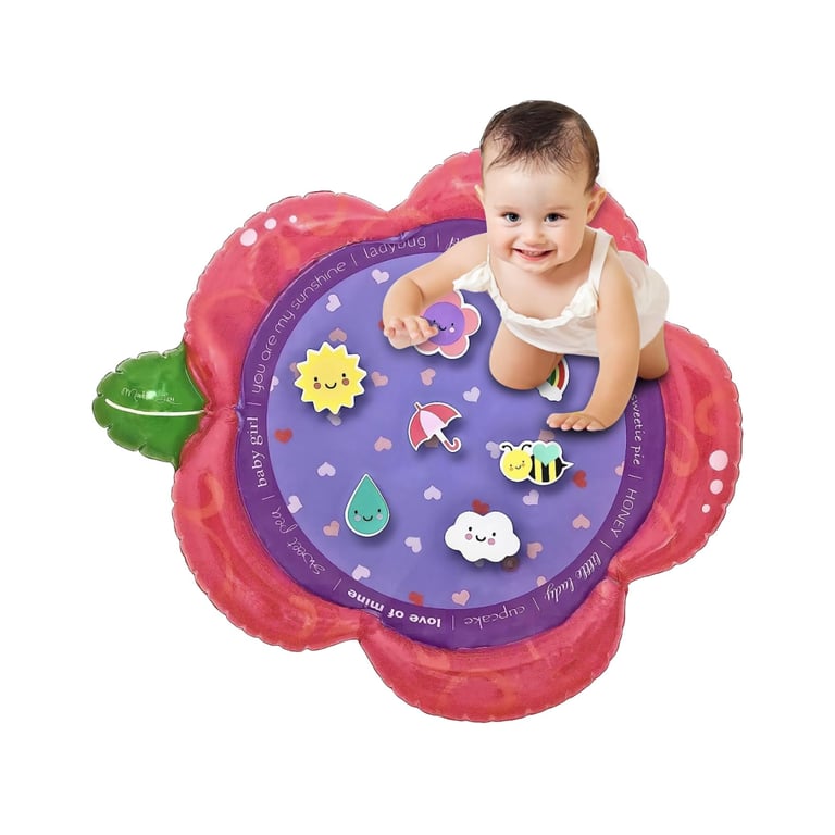 Montessori LaLa Lou Tummy Time Water Play Mat Enchanted Flower