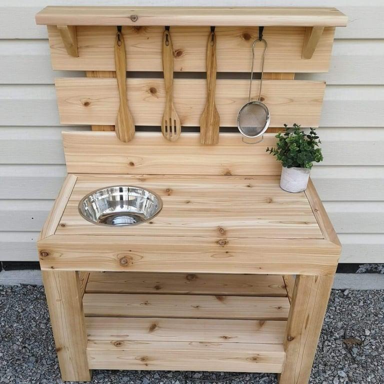 Montessori Little Bear's Woodshop Small Mud Kitchen