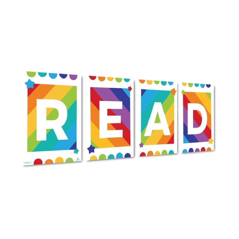 Montessori Sproutbrite 4 Posters Classroom Wall Decorations for Preschool, Elementary, and Middle School