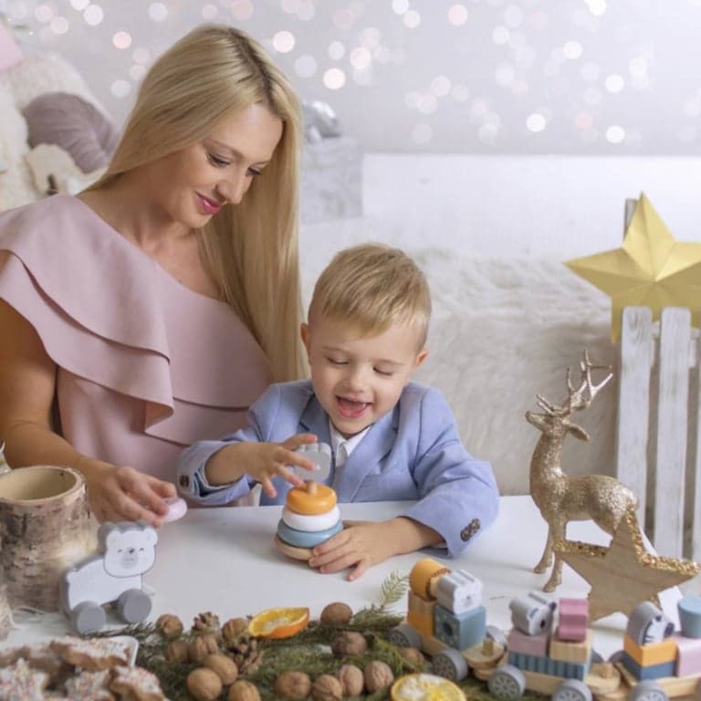 PolarB Ring Stacker Polar Bear | MontiPlanet.com.au Montessori Toys ...