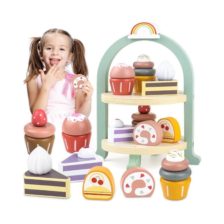 Montessori Airlab Wooden Cupcake Play Set