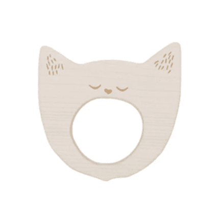 Wooden Story Soother Yawning Cat