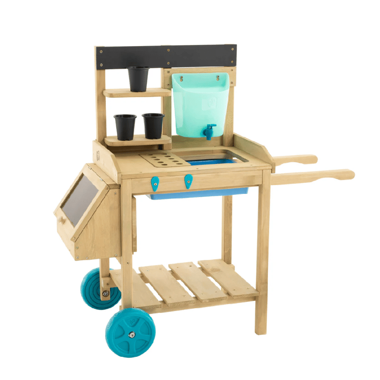 Montessori TP Toys Mud Kitchen Potting Table With Wheels