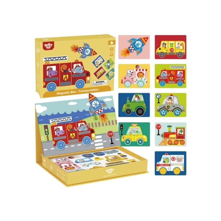 Tooky Toy Magnetic Puzzle Transportation