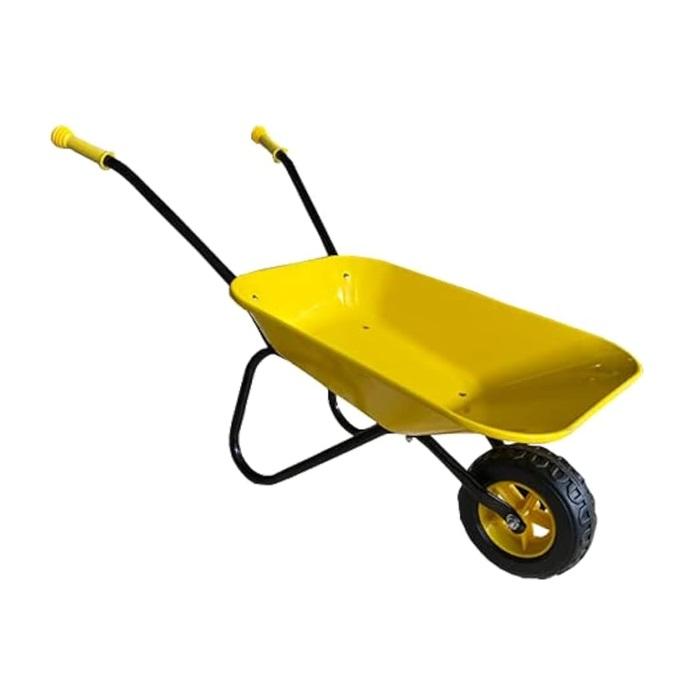 Montessori ASC Kids Metal Wheelbarrow Yellow and Black