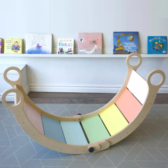 Montessori The Montessori Room Folding Waldorf Rocker Pastel